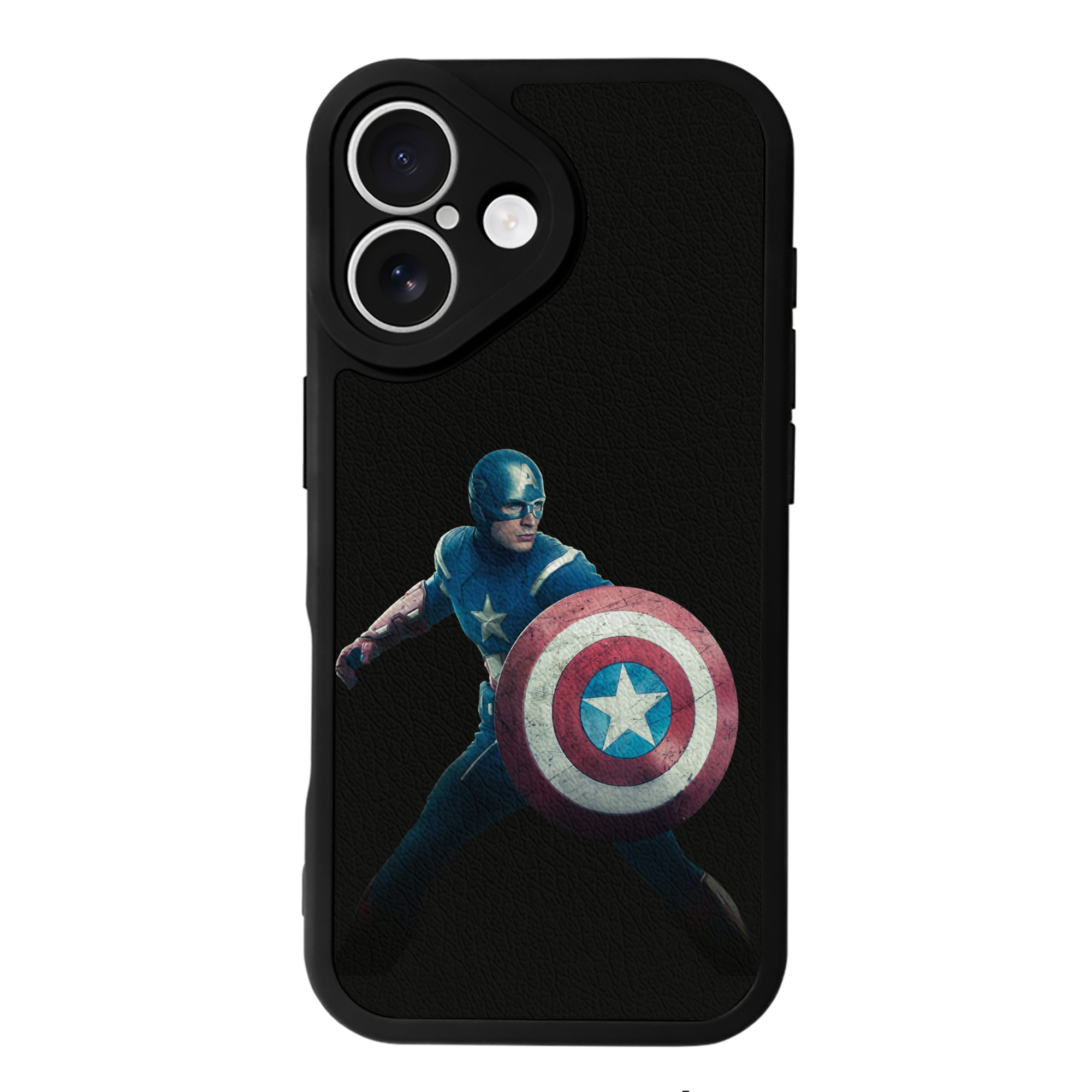 （画像用） アベンジャーズ The Avengers 【iPhone 16シリーズ対応】シリコンスマホケース（レザー調） 材質：シリコン